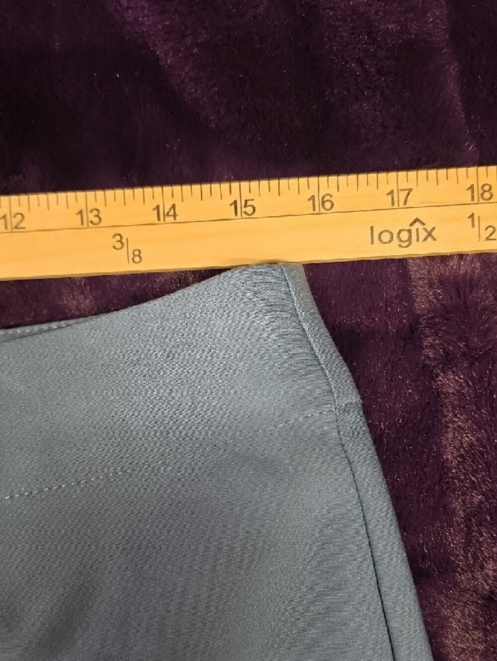 LOFT Light Blue Button-Front Capris - Picture 6 of 7